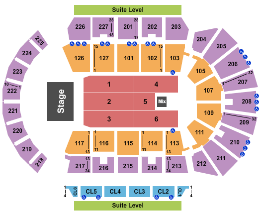 Adventist Health Arena Lil Wayne Seating Chart